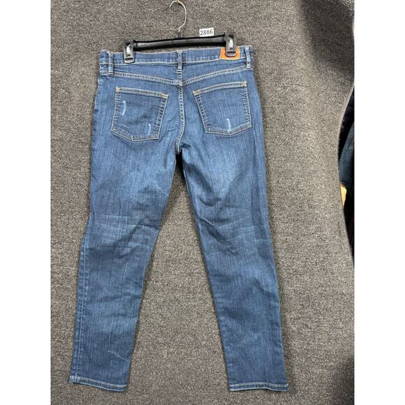 Fossil Slim Boyfriend Jeans Womens 29 Blue Medium Wash Distressed Denim Casual - Picture 2 of 8